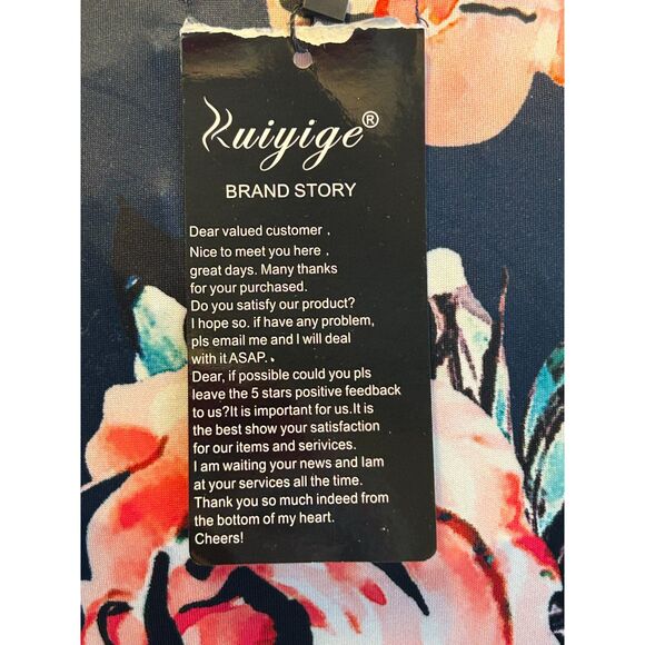 Kuiyige Dress Sz XXL Dark Navy Blue Casual Dressy Poly/Spandex Blend Lg Pockets - Picture 13 of 13